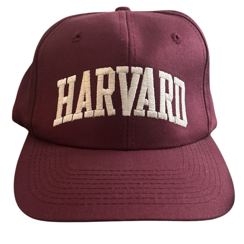 Vintage Harvard University Snapback Hat by Twins Enterprise Collegiate Licensed‎